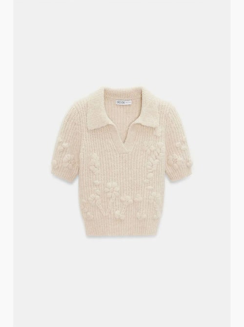 Camisola canelada texturizada com gola polo dilvin - Kiabi Camisola canelada texturizada com gola polo dilvin - Kiabi
