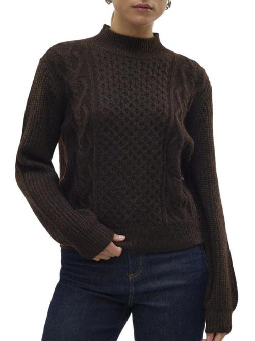 Camisola Castanha Escura Vero Moda Universe para Mulher - Kiabi Camisola Castanha Escura Vero Moda Universe para Mulher - Kiabi