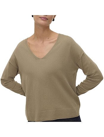 Camisola Castanha Vero Moda Breezess para Mulher