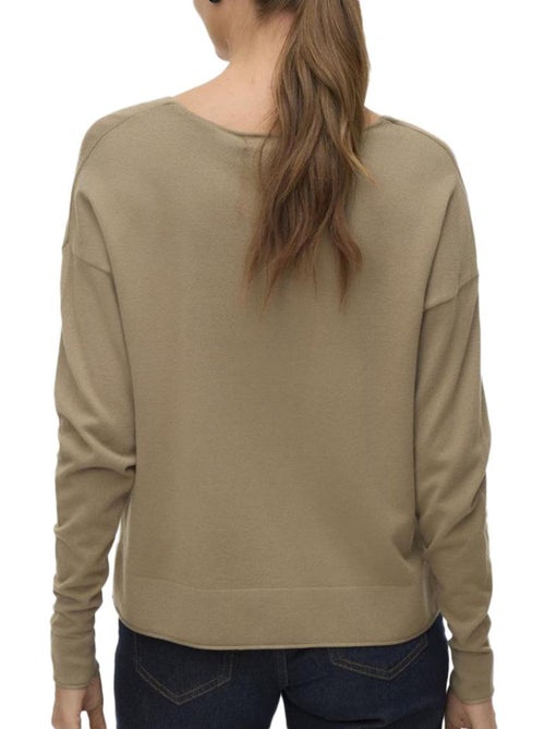 Camisola castanha vero moda breezess para mulher - Kiabi