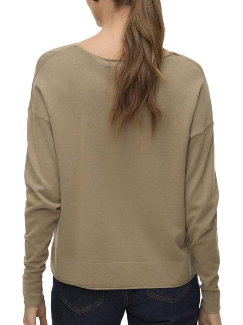 Camisola Castanha Vero Moda Breezess para Mulher Castanho-capuccino - Kiabi
