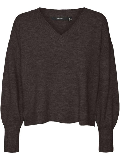 Camisola castanha vero moda jupiter para mulher - Kiabi