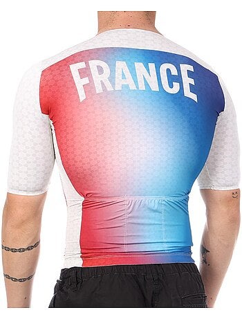 Camisola Ciclismo França Le Coq Sportif Azul/Branco/Vermelho