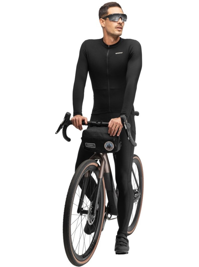 Camisola ciclismo gravel manga comprida homem Preto - Kiabi