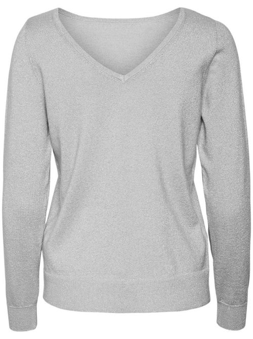 Camisola Cinzenta Clara de Mulher Vero Moda Happyglitter - Kiabi
