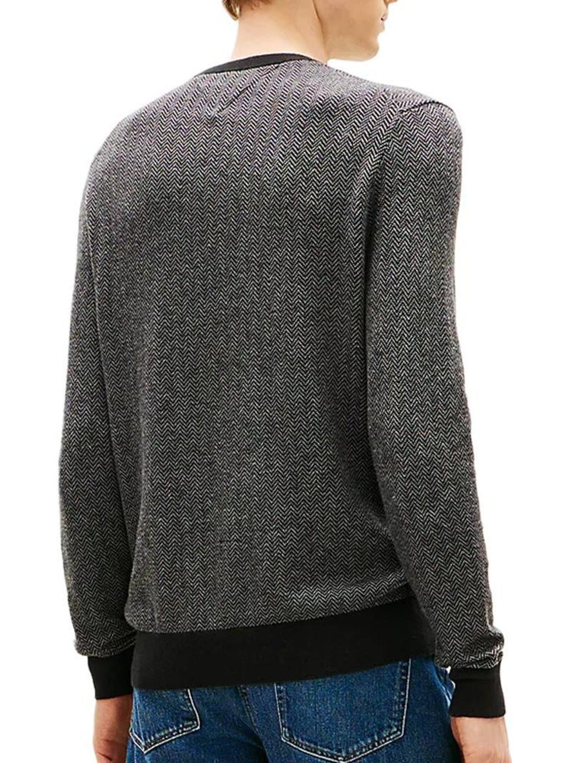 Camisola Cinzenta de Homem Tommy Hilfiger Pima Cinza-preto - Kiabi