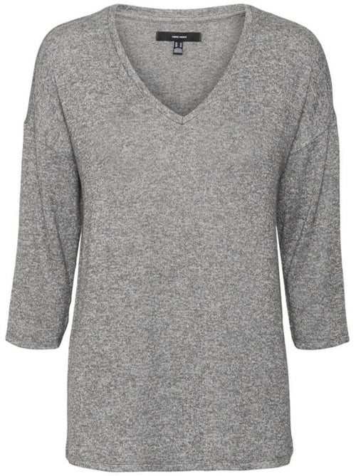 Camisola Cinzenta de Mulher Vero Moda Brianna 3/4 - Kiabi