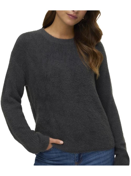 Camisola cinzenta de mulher vero moda com mangas abufaradas - Kiabi