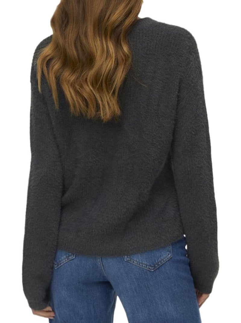 Camisola Cinzenta de Mulher Vero Moda com Mangas Abufaradas Cinza-prateado - Kiabi