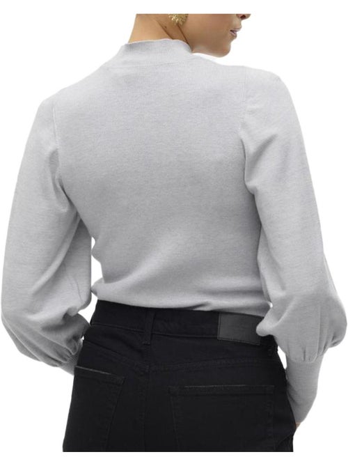 Camisola cinzenta de mulher vero moda hollykarispuff - Kiabi Camisola cinzenta de mulher vero moda hollykarispuff - Kiabi