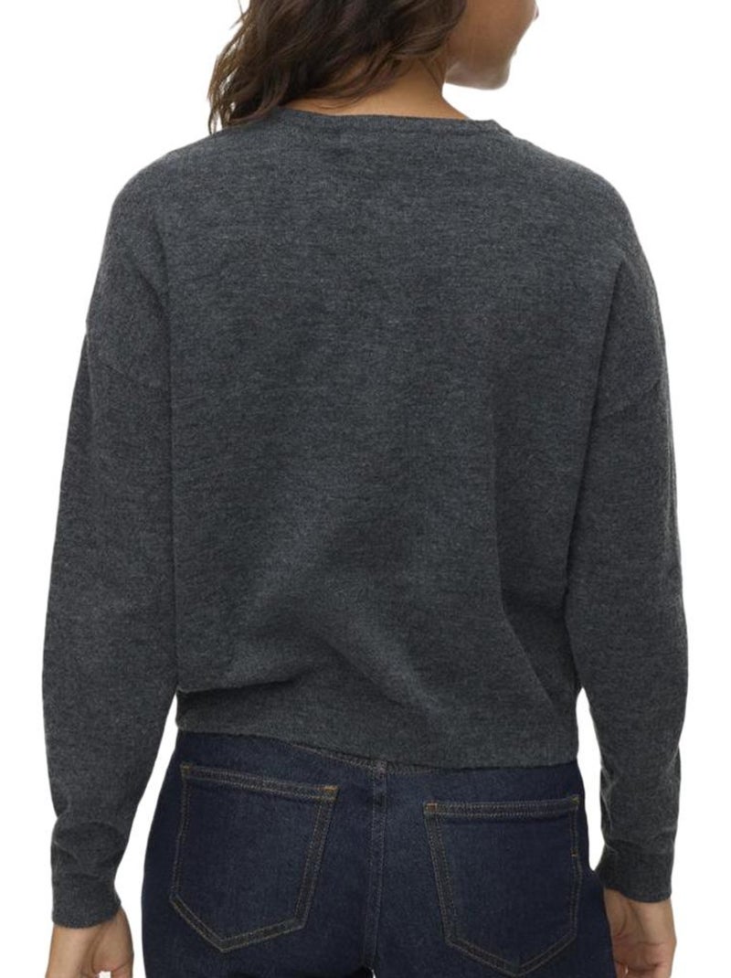 Camisola Cinzenta Escura Vero Moda Marina para Mulher Cinza-prateado - Kiabi