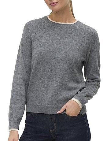 Camisola cinzenta vero moda wonderful para mulher