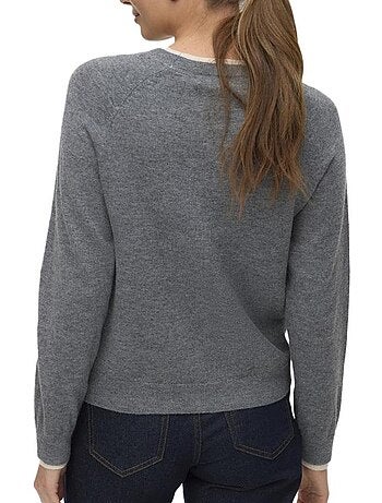 Camisola cinzenta vero moda wonderful para mulher