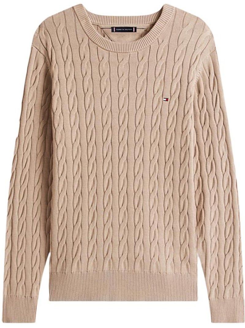 Camisola Clássica Bege Tommy Hilfiger para Homem Castanho-capuccino - Kiabi