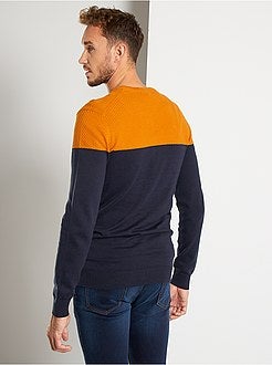 Camisola color-block de conceção ecológica +1,90 m - Kiabi