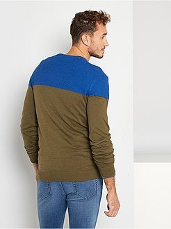 Camisola color-block de conceção ecológica +1,90 m - Kiabi