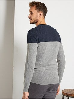 Camisola color-block de conceção ecológica +1,90 m - Kiabi