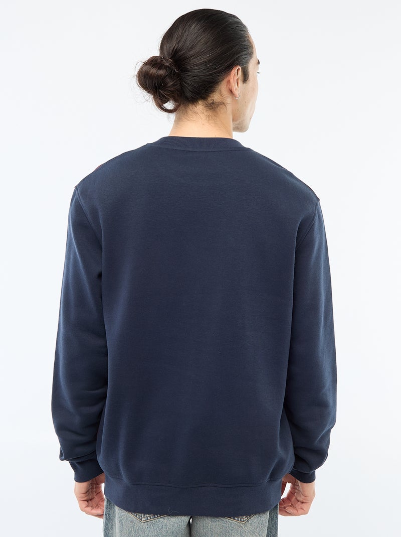 Camisola colorblock estilo sportswear Azul - Kiabi