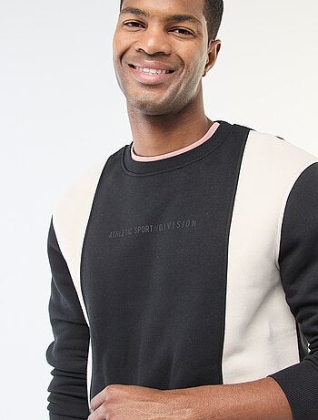 Camisola colorblock estilo sportswear