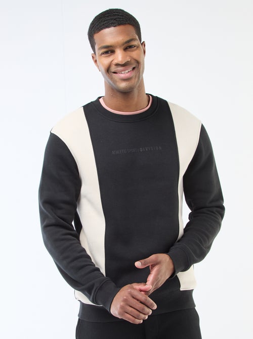 Camisola colorblock estilo sportswear - Kiabi