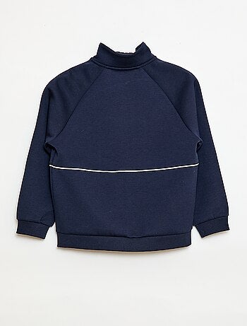 Camisola com abertura de zíper