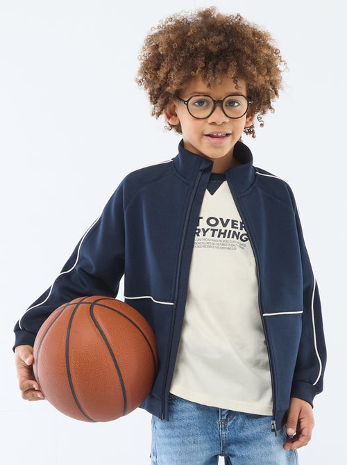 Camisola com abertura de zíper - Kiabi