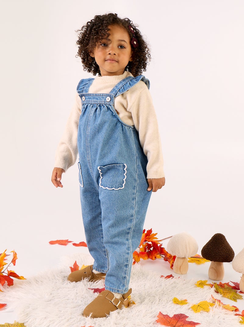 Camisola com animações 'corações' Bege - Kiabi
