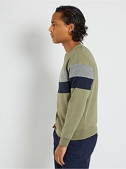 Camisola com bloco de cor de conceção ecológica - Kiabi