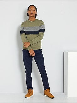 Camisola com bloco de cor de conceção ecológica - Kiabi