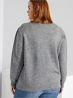 Camisola com bloco de cor em lurex - Kiabi