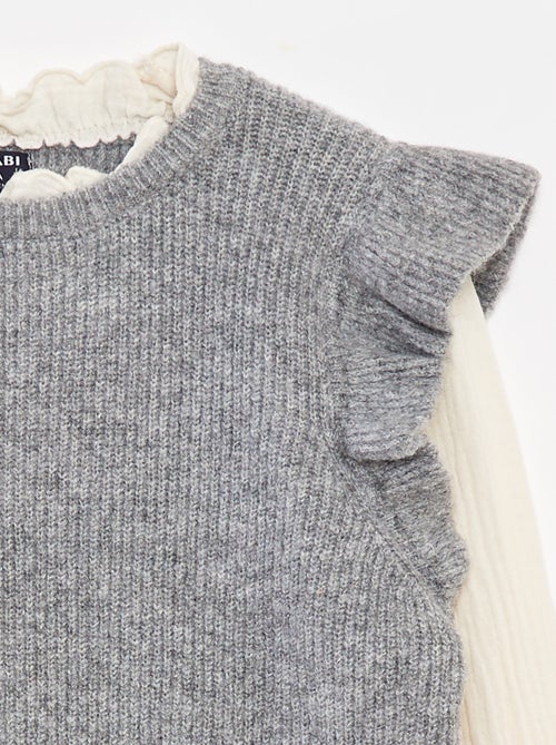 Camisola com blusa 2 em 1 - Kiabi