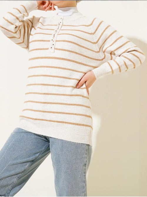 Camisola com botões bdart - Kiabi Camisola com botões bdart - Kiabi