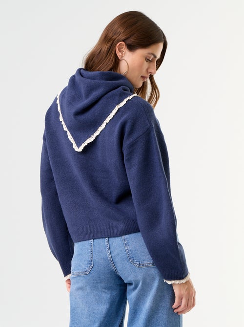 Camisola com cachecol a condizer - Kiabi
