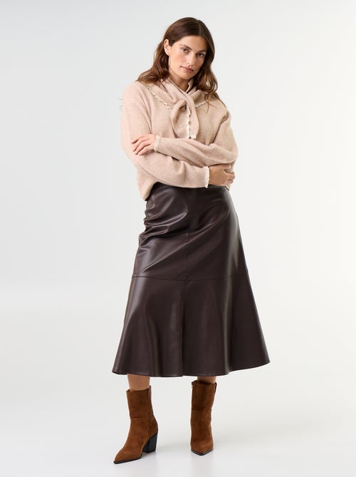 Camisola com cachecol a condizer - Kiabi