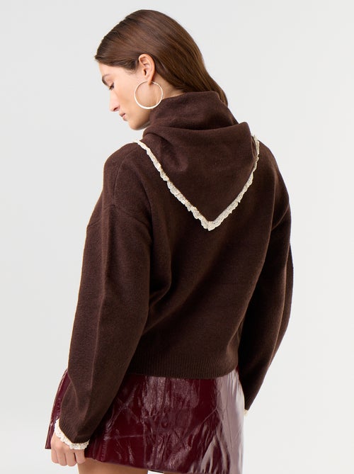 Camisola com cachecol a condizer - Kiabi