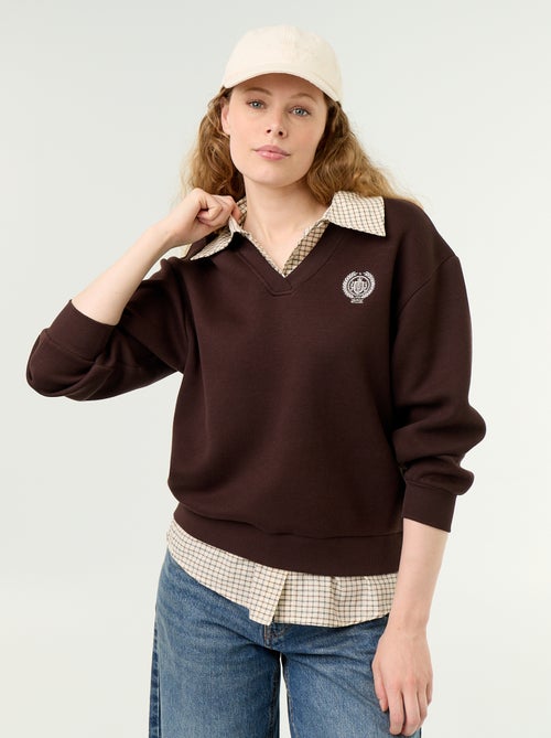 Camisola com camisa 2 em 1 - Kiabi