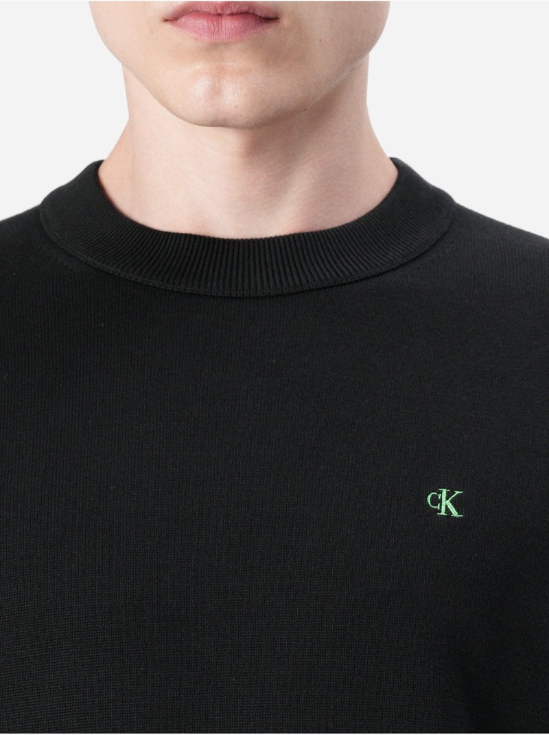 Camisola com canelado - Calvin Klein Preto - Kiabi
