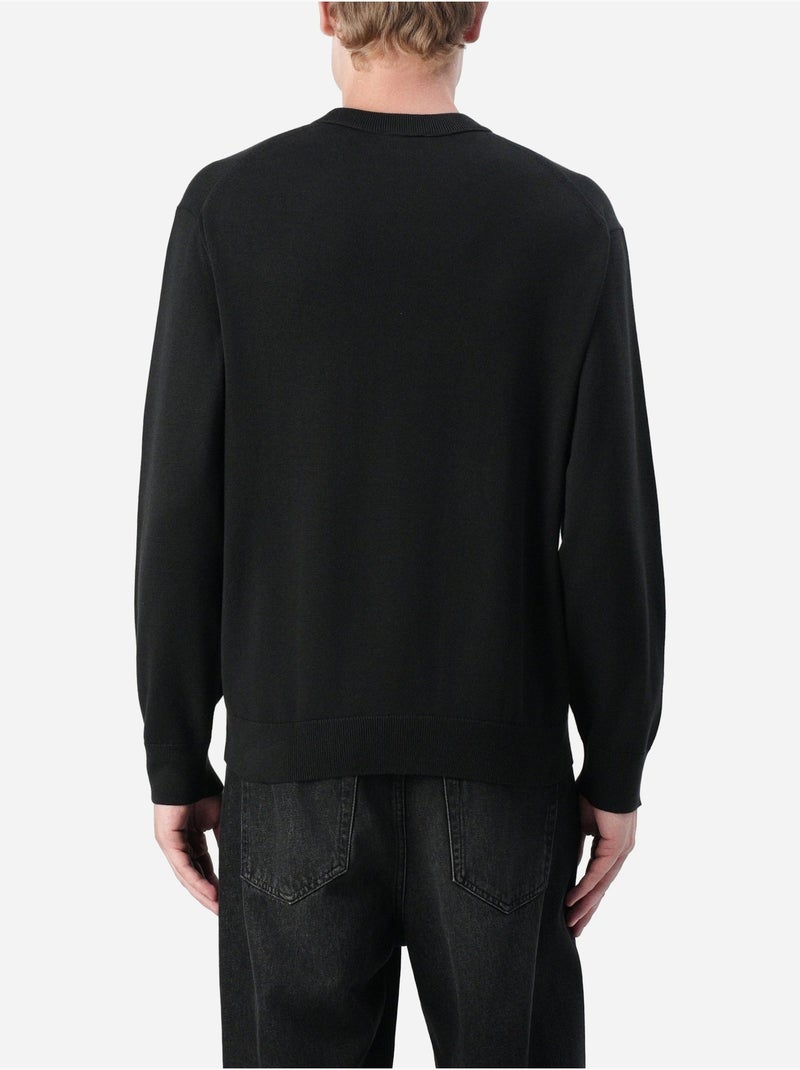 Camisola com canelado - Calvin Klein Preto - Kiabi