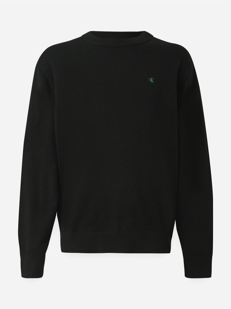 Camisola com canelado - Calvin Klein Preto - Kiabi
