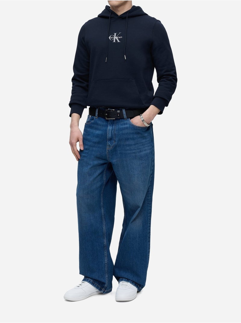 Camisola com capuz - calvin klein Azul escuro - Kiabi