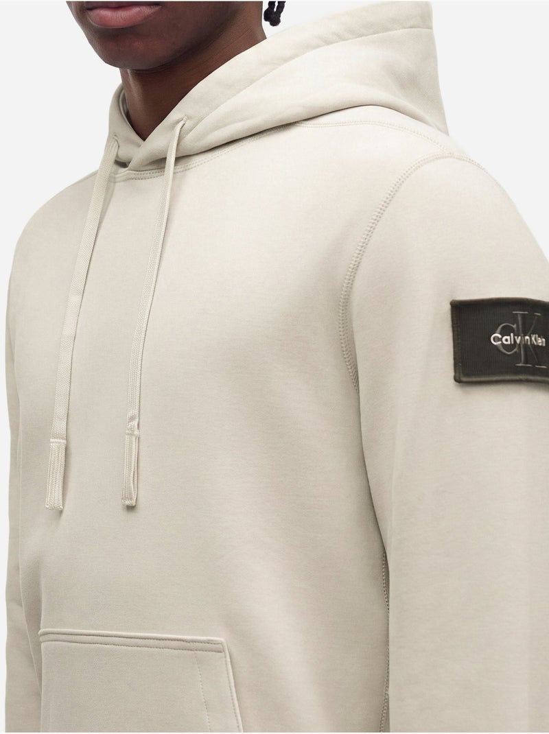 Camisola com capuz - calvin klein Branco sujo - Kiabi