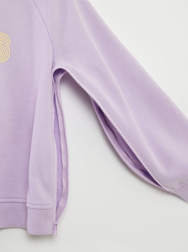 Camisola com capuz - coleção fácil de vestir VIOLETA - Kiabi