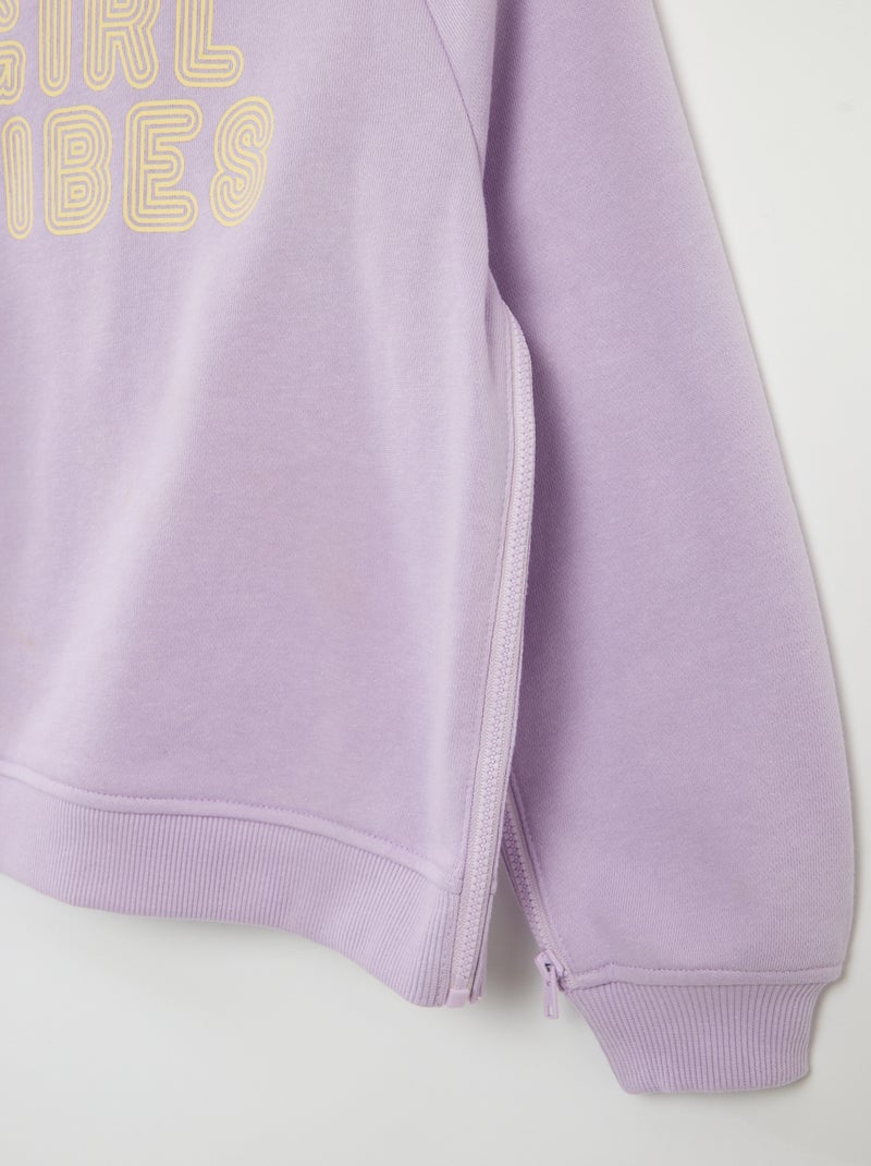Camisola com capuz - coleção fácil de vestir VIOLETA - Kiabi
