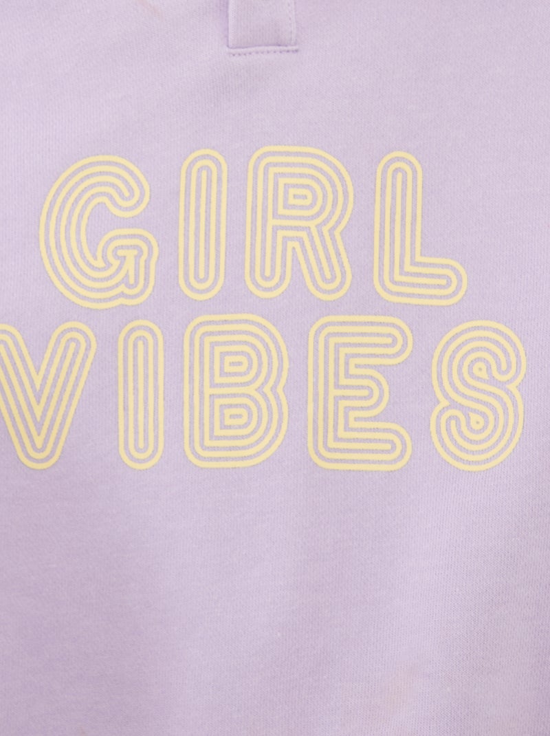 Camisola com capuz - coleção fácil de vestir VIOLETA - Kiabi