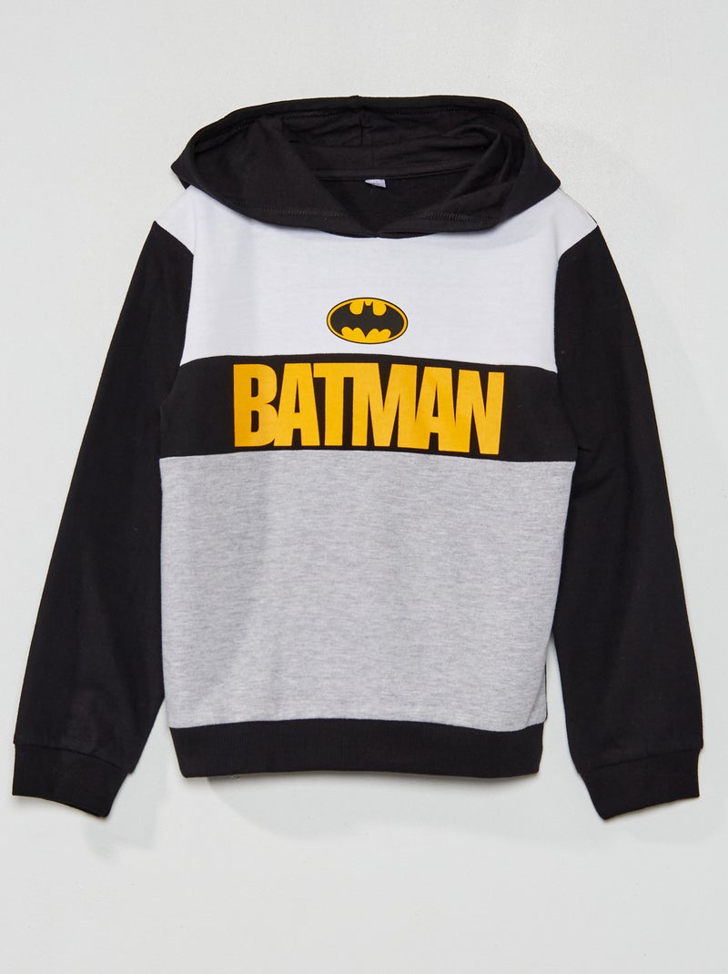 Camisola com capuz 'Batman' Branco/ Preto - Kiabi