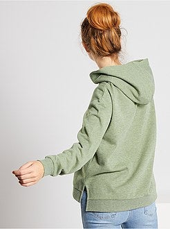 Camisola com capuz brilhante - Kiabi
