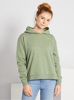 Camisola com capuz brilhante - Kiabi