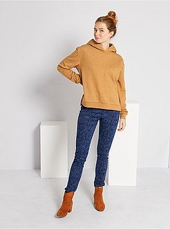 Camisola com capuz brilhante - Kiabi