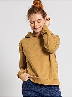 Camisola com capuz brilhante - Kiabi