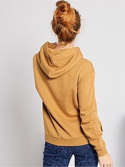 Camisola com capuz brilhante - Kiabi